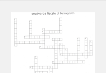 Cruciverba di Ferragosto: scarica lo schema